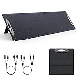 VDL Paneles solares plegables 200W, cargadores solares monocristalinos de 20V, módulos solares con Multi-Contact 4, para Central eléctrica portátil y adecuados para exteriores, camping y autocaravanas