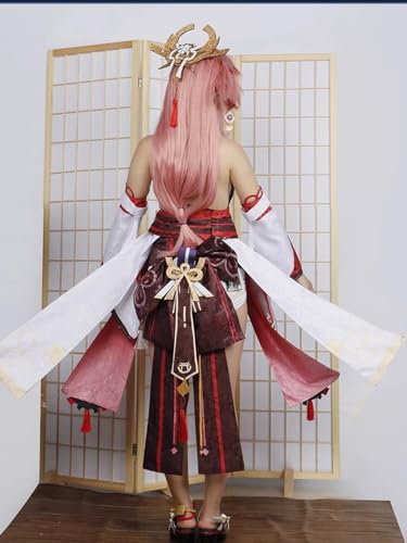 OSIAS Genshin Impact Yae Miko Cosplay Outfit Yae Miko Costume(M) - Image 4