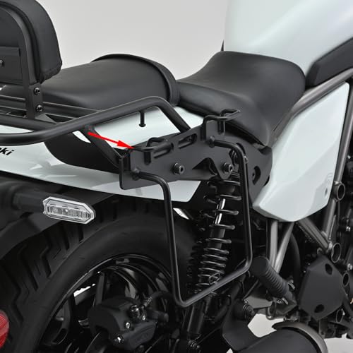 Soportes laterales para alforjas de motocicleta compatibles con Kawasaki Eliminator/SE 450 500, 2023-2024, acero carbono negro (uso lado derecho) miniatura 5