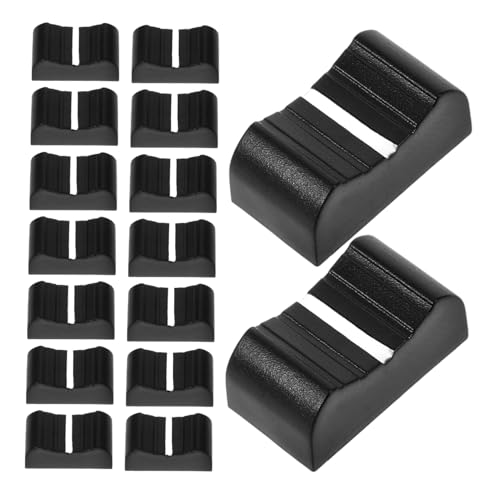 Vaguelly - Vaguelly 20pcs Black Push Caps for Mixer Faders Potentiometer Slider Knob Caps Replacement Mixer Accessories for Dj Equipment