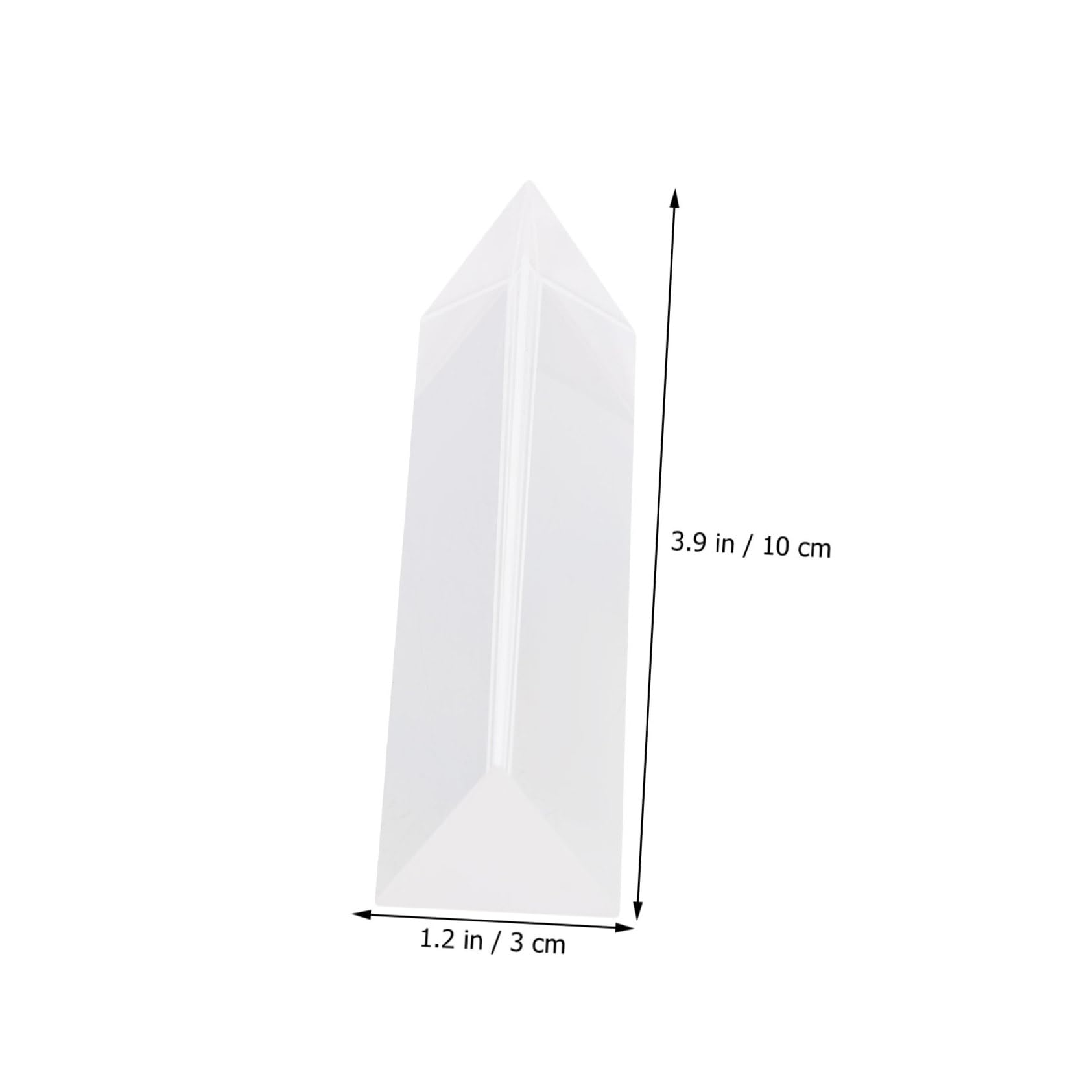 OSOLADY Triangular Prisms for Physics Teaching Tool Prisms for Scientific Purposes Optical Experiment Equipment