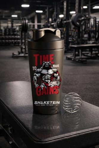Image of Stainless Steel Gym Shaker Bottle 750ml | Leak Proof Protein Mixer Shaker | BPA Free | Metal Sports Water Bottle for Gym, Workout & Fitness (Anime-21-BLACK)