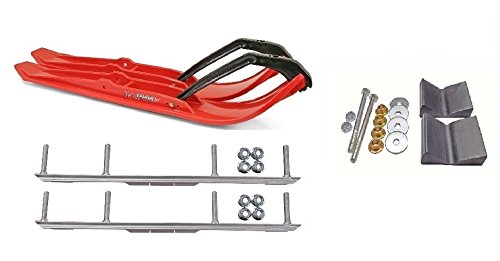 C&A Pro Red XPT Snowmobile Skis w/ 4.5