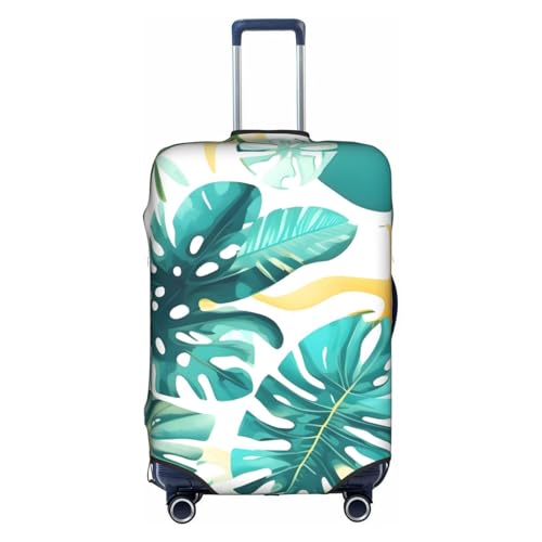 Tropical beach plant theme print Luggage cover, suitcase protector, elasticated protective sleeve, fits 18-32 inch suitcases