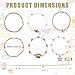 Mikovivi 6pcs Summer Beach Bracelet for Women, Stackable Shell Seashell Starfish Pendant Beaded Jewelry Set Bohemian Summer Beachy Seaside Coastal Vacation Ocean Sea Gift Accessories