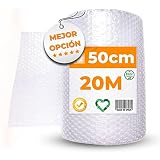 [20CM EXTRA] Rouleau en plastique à bulles Emballage 20 Mètres x 50cm Largeur Papier Bulles Emballage Pour Déménagement Plastique Bulles Emballage 100% Recyclable
