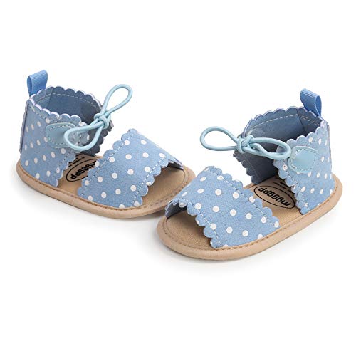 Dots Lace-ups Flat Walking Rubber Sandals Soft Sole Shoes Non-Slip Baby Girls Baby Shoes Little Girls Slides3