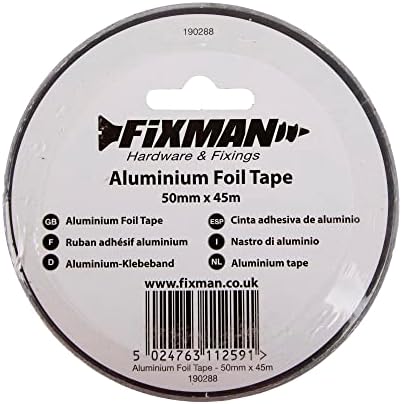 Fixman 190288 Aluminium Foil Tape 50 mm x 45m