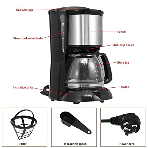 Cafetera expreso semiautomática 1.2 L 10 tazas miniatura 3