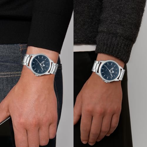 Image of LN LENQIN Mens Watches Waterproof Stainless Steel Watch for Men Analog Quartz Fashion Business Designer Wristwatch