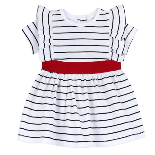 Chicco, Robe Fille à Manches Courtes, en Coton Léger, Vêtements Enfants, Designed in Italy