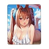 マウスパッド ウマ娘 ダイワスカーレット ゲーミングマウスパッド 小型 ほつれ防止ステッチ付き ノンスリップラバーベース 滑り止め 光学式対応 防水 事務用品 多用途 26*21cm