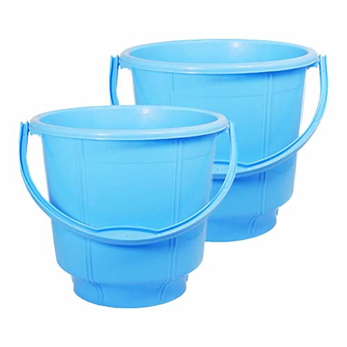 Wonder Plastic Prime Bucket Set, 2 Bucket, 5 Liters, Blue Color, Made In India