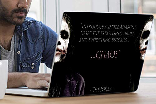 Image of Galaxsia Chaos The Joker Vinyl Laptop Skin Sticker Cover Decal Protector Fits for All Laptop Brand Models of Size 15.6 Inches.
