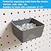 FRIMOONY Pegboard Hooks Assortment with Pegboard Bins, Peg Locks, for Organizing Various Tools, 80 Piece