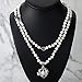 Gem Stone King Beautiful 44 Inch Amazing Fashion Pearl Beads Necklace With Fashion Pearl Cage