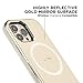 LuMee HALO by Case-Mate - Light Up Selfie Case for iPhone 12 Pro Max (5G) - Front & Rear Illumination - 6.7 Inch - Halo Gold