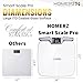 Homerz Body Fat Scale – Smart Scale with BMI, Body Fat, Muscle Mass, Full Body Composition Scale with Body Fat Analysis, Body Scan Scale with Handle, Body Scanner, Biometric Analyzer