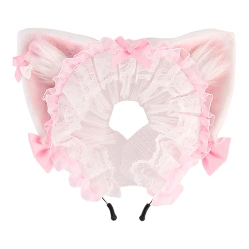 Diadema de orejas de gato de felpa suave con cinta, accesorio de pelo de moda, adecuado para adultos y niños, disfraz de anime, diademas de orejas de animales para fiestas
