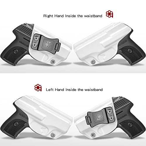 Iwb Kydex Fit: Ruger Lc9 / Lc9S / Ruger Lc380 / Ruger Ec9S Pistol | Inside Waistband | Adjustable Cant | Made In The Usa By Amberide (Arctic White, Right Hand Draw (Iwb)) #TOP1