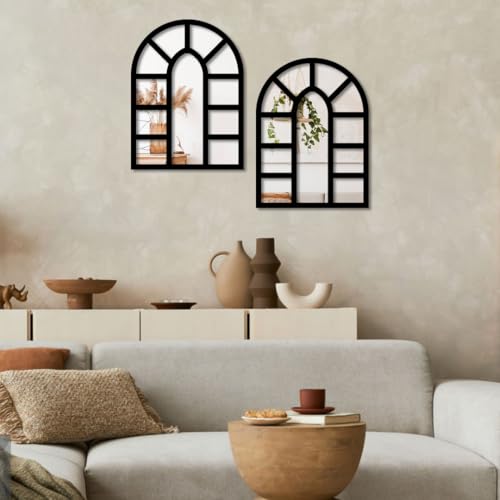 Image of Sehaz Artworks Home Decoration Items for Living Room | Jharokha Wall Decor Item for Living Room | Wall Decor Items for Bedroom | Decorative Mirror for Wall Decorations | Wall Hanging Decoration