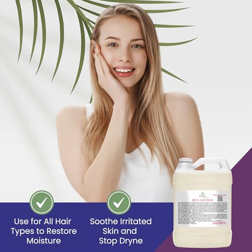 Image of Cocojojo Decyl Glucoside Natural Surfactant - Surfactants for Soap Making, Lauryl Glucoside, DIY Shower Gel, Skin Care, Body and Face Wash, Plant Derived, Natural - 1 Gallon (Pack of 1)