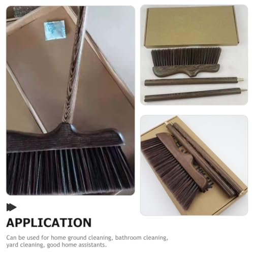 Escoba de madera con mango extensible ideal para mantener el suelo de tu hogar libre de polvo 5
