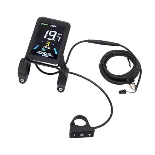Compteur d'affichage LCD vélo électrique étanche avec vitesse et km