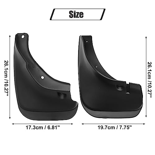 Image of ACROPIX Front and Rear Mud Flaps Splash Guards Fit for Toyota Corolla Sedan 1993-1997 - Pack of 4 Black