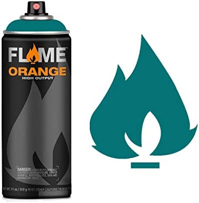 Molotow Flame Orange Spray Paint - Matt Acrylic 400ml Can Deep Black FO-904