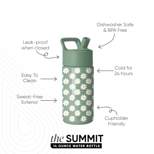 Image of Simple Modern Kids Water Bottle & Toddler Cup | 14oz | Floral