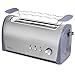 Cecotec Tostapane in acciaio Steel&Toast – 6 livelli di potenza, 3 funzioni, (Tostare, Recalentare, Scongelare), con supporto panini e vassoio raccogli briciole 2L 40 x 19.9 x 18.3 cm