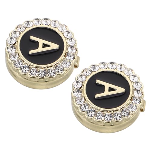 ROMISBABA 1 Par Gemelos letras anillo de vapor accesorios de varilla de bloqueo mochilas cómoda para armario manijas de oro gemelos para hombre gemelos occidentales Aleación de zinc Golden