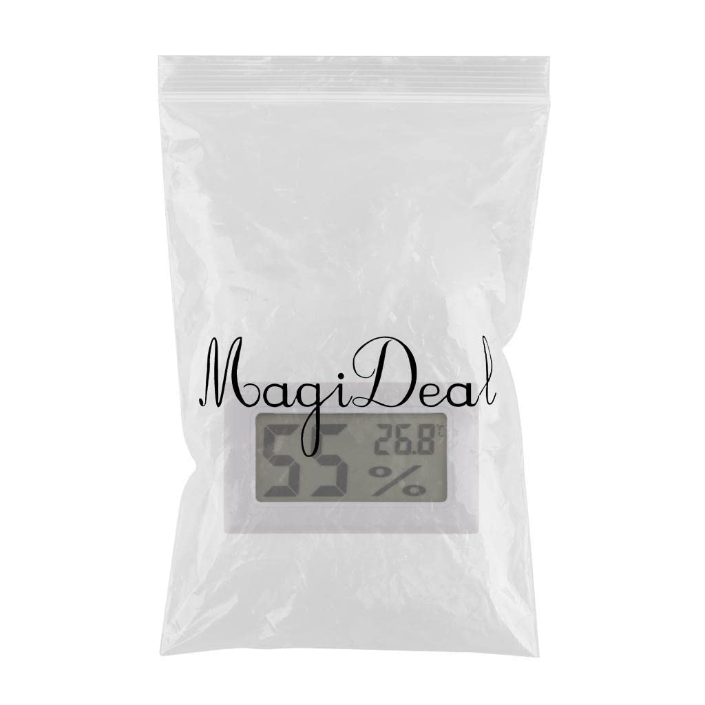 LCD Digital Thermometer Hygrometer Fridge Temperature Humidity Meter White-image-1