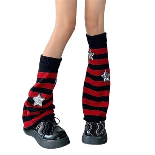Image of Goth Leg Warmers Women Cute Y2k Harajuku Punk Rave Emo Grunge Winter