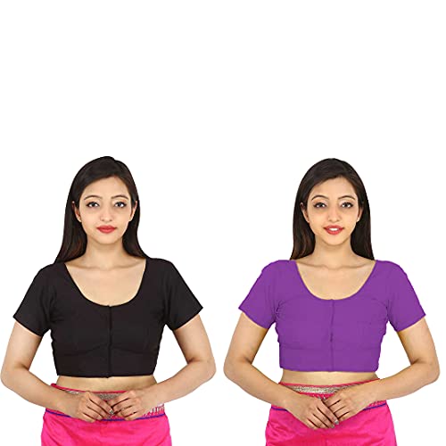 Image of Namita Women's Rubia Cotton Solid Half Sleeve Blouse
