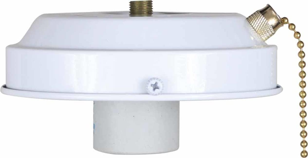 Volume Lighting V0907-6 1-Light White Ceiling Fan Light Kit