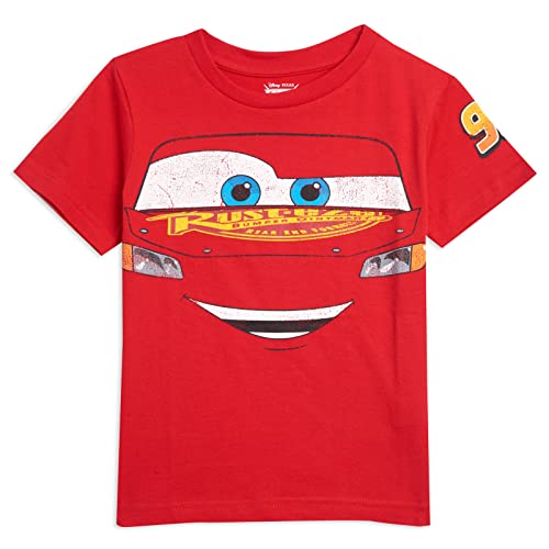 Disney Pixar Cars Lightning Mcqueen Tow Mator Toddler Boys 3 Pack T-Shirts 5T #TOP1