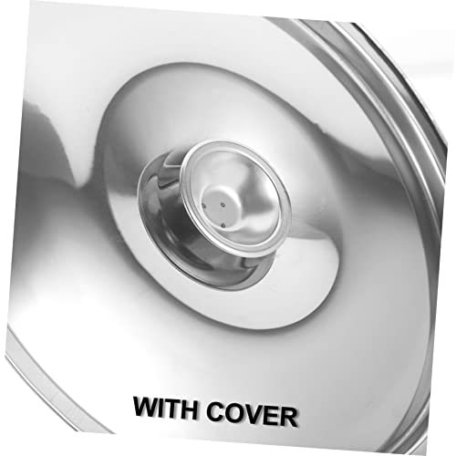 Set de bowl grande de acero inoxidable con tapa miniatura 6