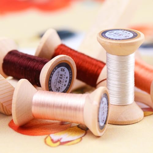Image of Natural 100% Mulberry Handmade Embroidery Silk Thread Silk Floss (30)