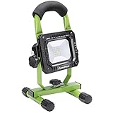 PowerSmith PWLR108S 800 Lumen Rechargeable Lithium-Ion Cordless LED Work Metal Base Stand and Emergency SOS, Low and High Light Modes, Compact, Green and Black