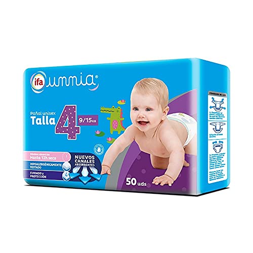 Ifa Unnia Pañal Talla 4 Bebés 9-15 kg. - 50 uds.