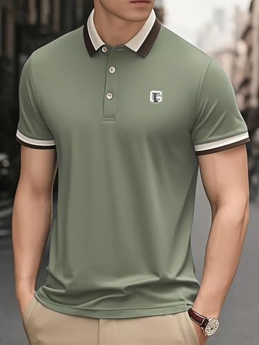 Image of POSHAX Men Polo Shirt|Cotton Blend|Regular Fit