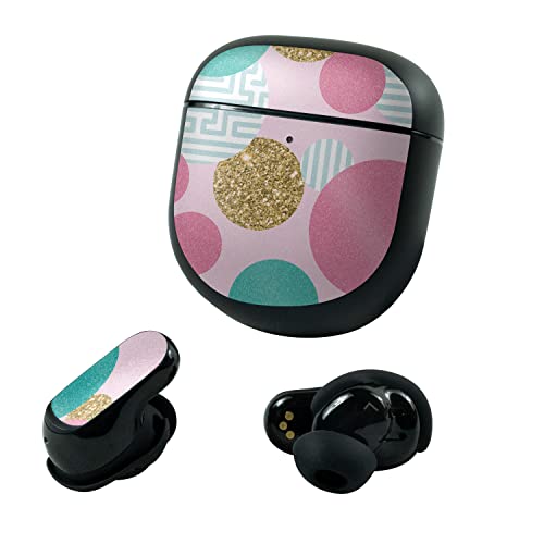 Image of MightySkins Glossy Glitter Skin Compatible With Bose QuietComfort Earbuds II (2022) - Golden Bubbles | Protective, Durable High-Gloss Glitter Finish | Easy to Apply and Change Styles | Made in The USA