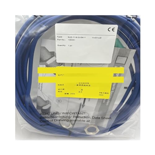 NJ5-11-N-G-5M-Y322216 capteur de proximité inductif avec câble de 5 mètres pour industrie