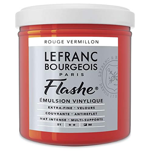 Lefranc & Bourgeois Acryl - Vinylfarbe Flashe, 125ml Topf - Zinnoberrot