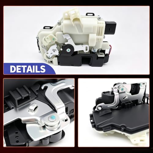 Image of HiSport Door Lock Latch Actuator Front Left Driver Side Compatible with Volkswagen VW Beetle Golf GTI Jetta Passat Rabbit Replace 3B1837015A