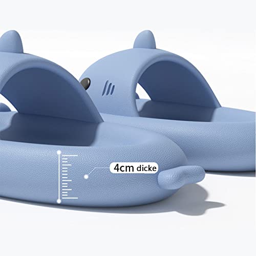 XPKWS Shark Slides for Women and Men Unisex Cloud Slippers Adult Novelty Beach Sandals with Thick Sole3