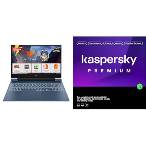 Image of HP Smartchoice Victus, AMD Ryzen 7 7445HS, 6GB RTX 3050, 16GB DDR5(Upgradeable) 512GB SSD, FHD, 144Hz, 300 nits, 15 + Kaspersky Premium 1 Device 1 Year (Physical Pack)