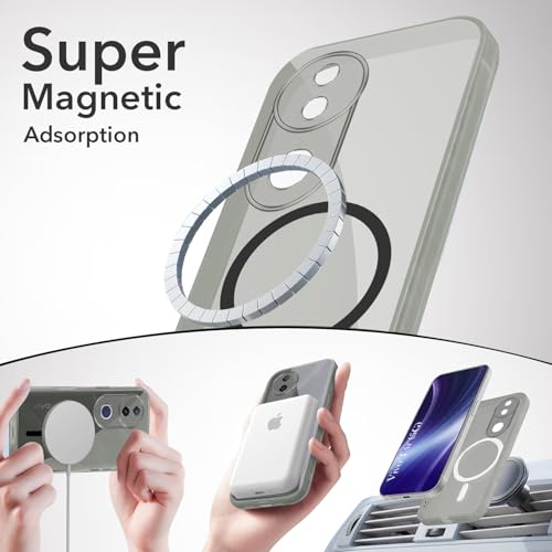 Image of Jkobi Lifetime Anti-Yellow MagSafe Compatible Clear Back Cover Case for Vivo T4R (Sleek Hard Crystal | Shockproof and Camera Protection)